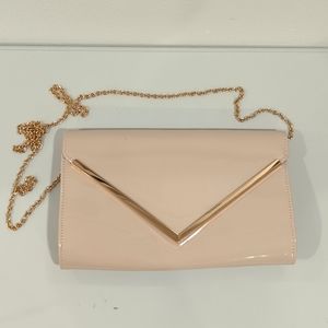 Pink + Gold Envelope Purse